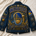 Bay Area Legacy Basketball Fan Oversized Denim Jacket – Collector Edition BAL101