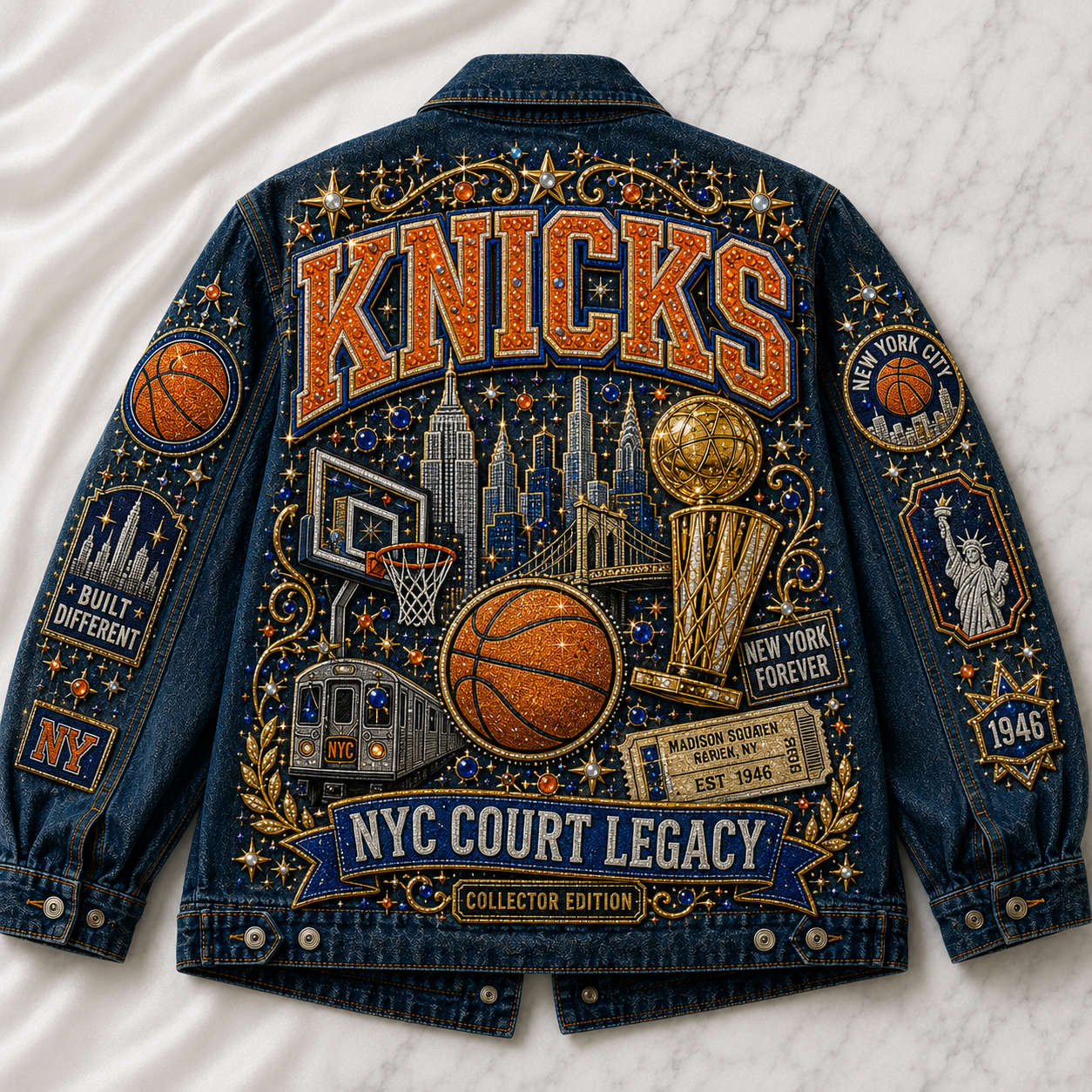 City Court Legacy Basketball Fan Denim Jacket – Collector Edition CCLB101
